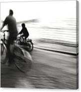Biking : The "learning" Look Canvas Print