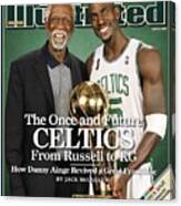 Bill Russell And Boston Celtics Kevin Garnett, 2008 Nba Sports Illustrated Cover Canvas Print
