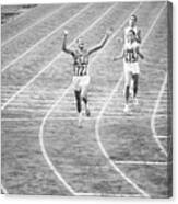 Billy Mills Winning Race In Olympics Canvas Print