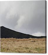 Black Clouds And Black Mountains Canvas Print