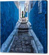 Blue Alley Canvas Print