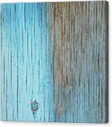 Blue And Tan Wood Background Canvas Print