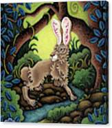 Blue Hare Lagoon Canvas Print