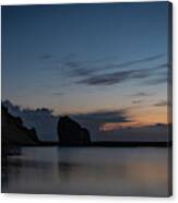 Blue Hour And Rocks Canvas Print
