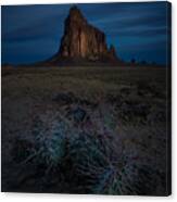 Blue Hour At Shiprock Canvas Print