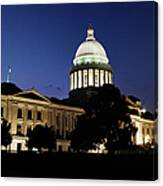 Blue Hour At The Capitol Canvas Print