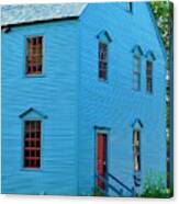 - Blue House In Portsmouth Nh Canvas Print