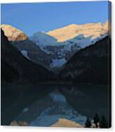 Blue Sky At Lake Louise Canvas Print