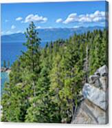 Blue Sky Turquoise Waters Lake Tahoe Canvas Print