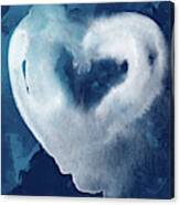 Blue Valentine- Art By Linda Woods Canvas Print