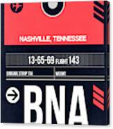 Bna Nashville Luggage Tag I Canvas Print