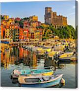Boats Of Lerici Canvas Print