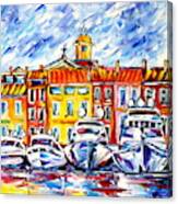 Boats Of St. Tropez Canvas Print