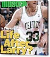 Boston Celtics Larry Bird... Sports Illustrated Cover Canvas Print