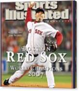 Boston Red Sox Josh Beckett, 2007 World Series Sports Illustrated Cover Canvas Print