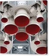 Bottom Details Of Space Rocket Engine Canvas Print