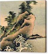 Breaking Waves, Edo Period, 1847 Canvas Print