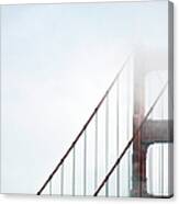 Bridge In Fog Canvas Print