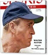 Brooklyn Dodgers Manager Walter Alston Sports Illustrated Cover Canvas Print