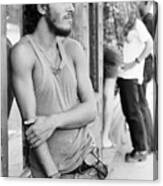 Bruce Springsteen Along The Jersey Canvas Print