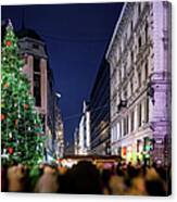 Budapest - Christmas Market Canvas Print