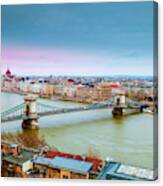 Budapest View Canvas Print