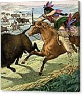 Buffalo Hunt Canvas Print