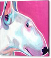 Bull Terrier - Bubble Gum Canvas Print