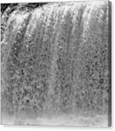 Bw Raging Waterfall Canvas Print