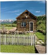 Cabin In The Colorado Rockies Canvas Print