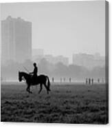 Calcutta Mounted Police. Winter Mornings. Canvas Print