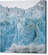 Calving Icebergs, Dawes Glacier, Alaska Canvas Print