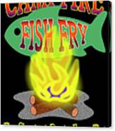Campfire Fish Fry Canvas Print