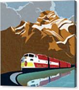 Canadian Pacific Rail Vintage Travel Poster Canvas Print
