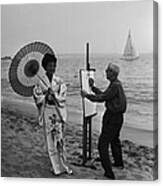 Cannes. Tsuguharu Foujita Painting Canvas Print