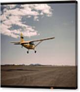 Cap Plane Landing Canvas Print