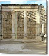 Capernaum, Israel - Synagogue Canvas Print