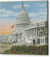Capitol Building Washington  D.c. Canvas Print