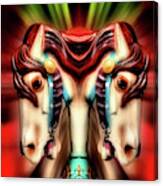 Carousel Horse Abstract Canvas Print