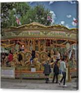 Carousel In London Canvas Print
