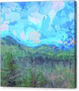 Cascades Abstract Landscapes Canvas Print