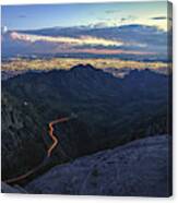 Catalina Highway And Tucson Canvas Print