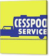 Cesspool Service Trailer Canvas Print