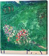 Chagall Exhibition 1973 Canvas Print