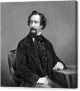 Charles Dickens, English Novelist, 19th Canvas Print