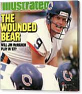 Chicago Bears Qb Jim Mcmahon... Sports Illustrated Cover Canvas Print