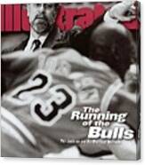 Chicago Bulls Coach Phil Jackson Sports Illustrated Cover Canvas Print