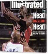 Chicago Bulls Michael Jordan, 1993 Nba Finals Sports Illustrated Cover Canvas Print