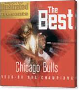 Chicago Bulls Michael Jordan, 1996 Nba Finals Sports Illustrated Cover Canvas Print