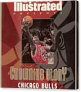 Chicago Bulls Michael Jordan, 1998 Nba Champions Sports Illustrated Cover Canvas Print